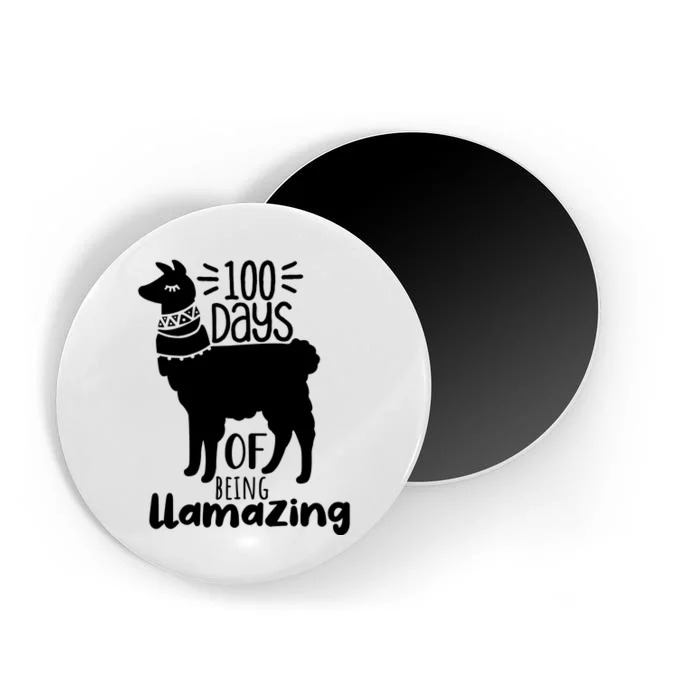 100 Days Of Being Llamazing 100 Days Of School Funny Llama Magnet