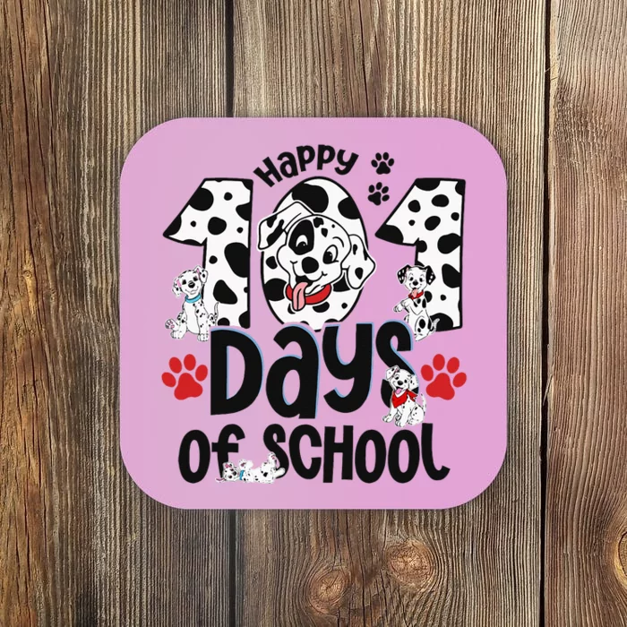 100 Days Of School Dalmatian Dog 100th Day Of School Coaster