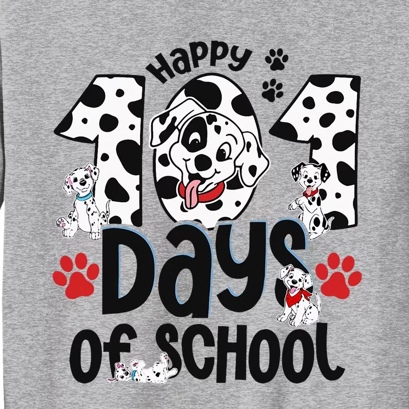 100 Days Of School Dalmatian Dog 100th Day Of School Tall Sweatshirt