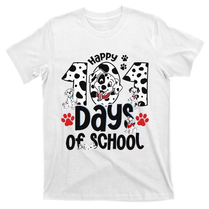 100 Days Of School Dalmatian Dog 100th Day Of School T-Shirt