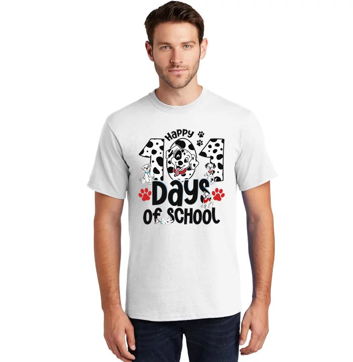 100 Days Of School Dalmatian Dog 100th Day Of School Tall T-Shirt