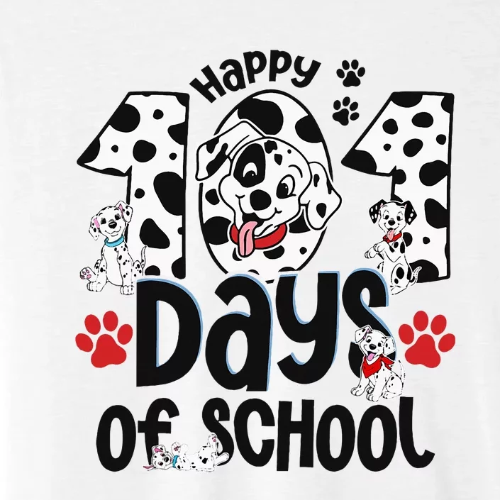 100 Days Of School Dalmatian Dog 100th Day Of School ChromaSoft Performance T-Shirt