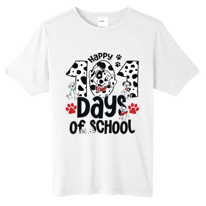 100 Days Of School Dalmatian Dog 100th Day Of School ChromaSoft Performance T-Shirt