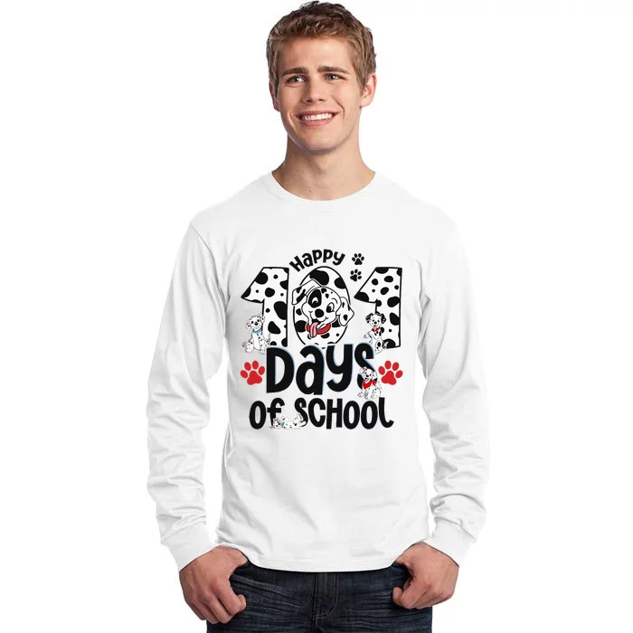 100 Days Of School Dalmatian Dog 100th Day Of School Tall Long Sleeve T-Shirt