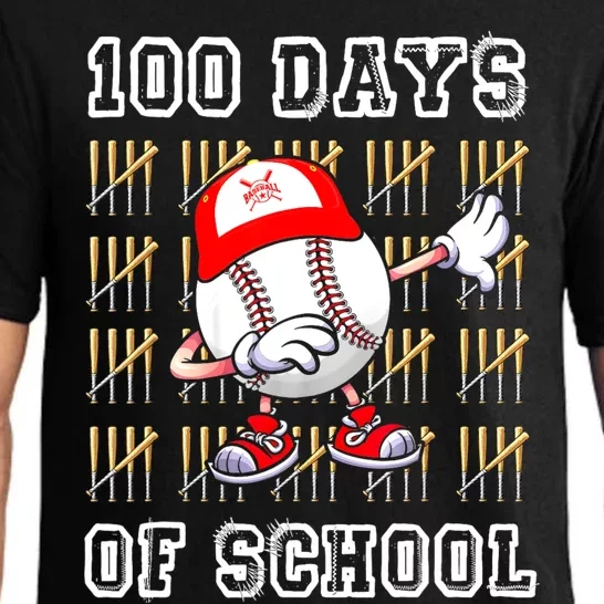 100 Days Of School 100th Day Baseball Teacher Pajama Set