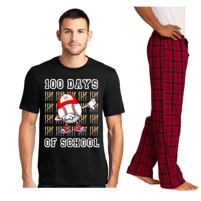 100 Days Of School 100th Day Baseball Teacher Pajama Set