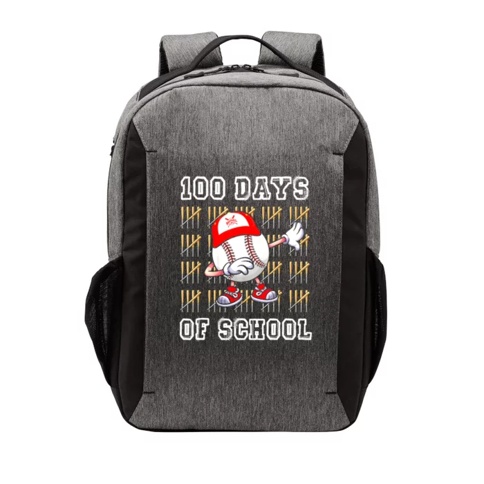 100 Days Of School 100th Day Baseball Teacher Vector Backpack