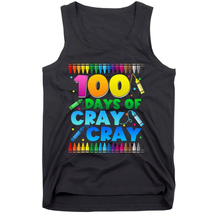 100 Days Of Cray Cray 100th Day Of School Tank Top