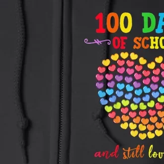 100 Days Of School Celebrate 100th Day Of School Full Zip Hoodie