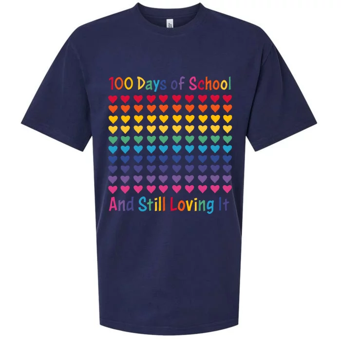 100 Days Of School And Still Loving It Sueded Cloud Jersey T-Shirt