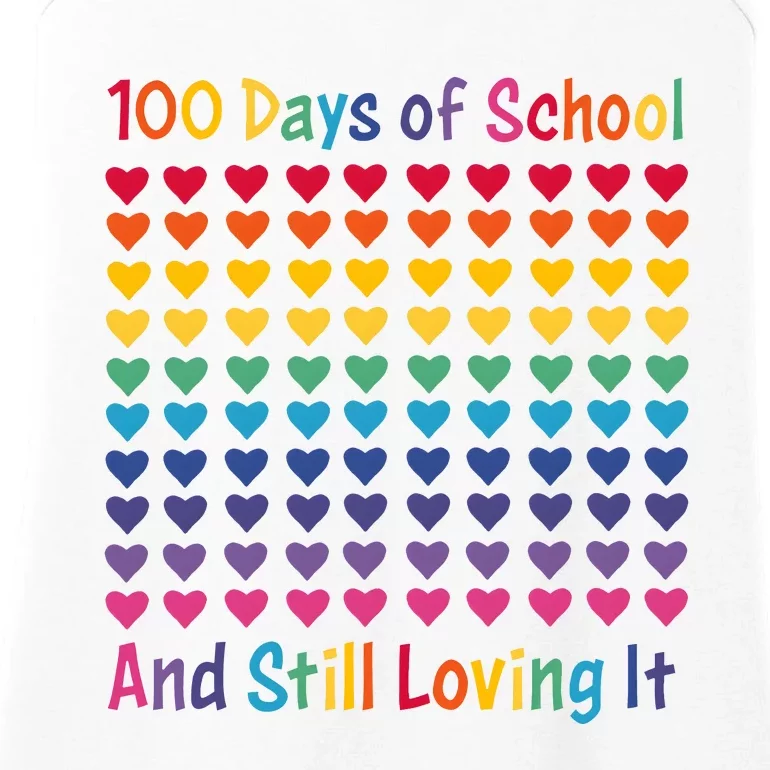 100 Days Of School And Still Loving It Ladies Essential Tank