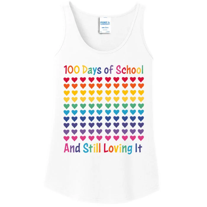 100 Days Of School And Still Loving It Ladies Essential Tank