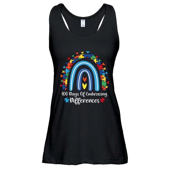 100 Days Of Embracing Differences Special Education Teacher Ladies Essential Flowy Tank