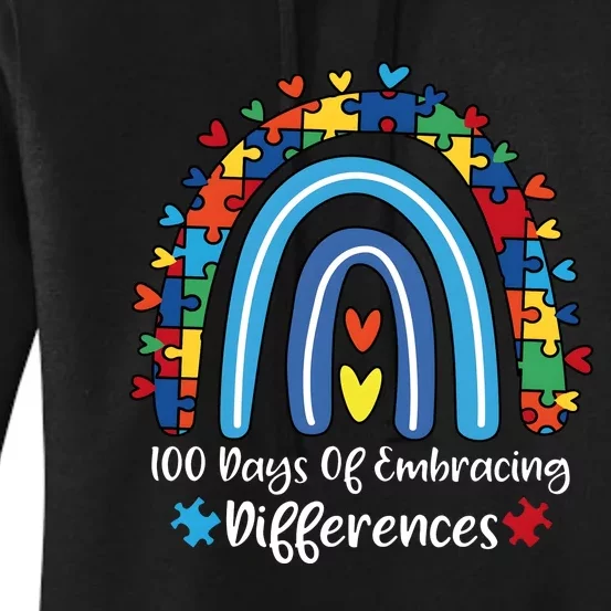 100 Days Of Embracing Differences Special Education Teacher Women's Pullover Hoodie