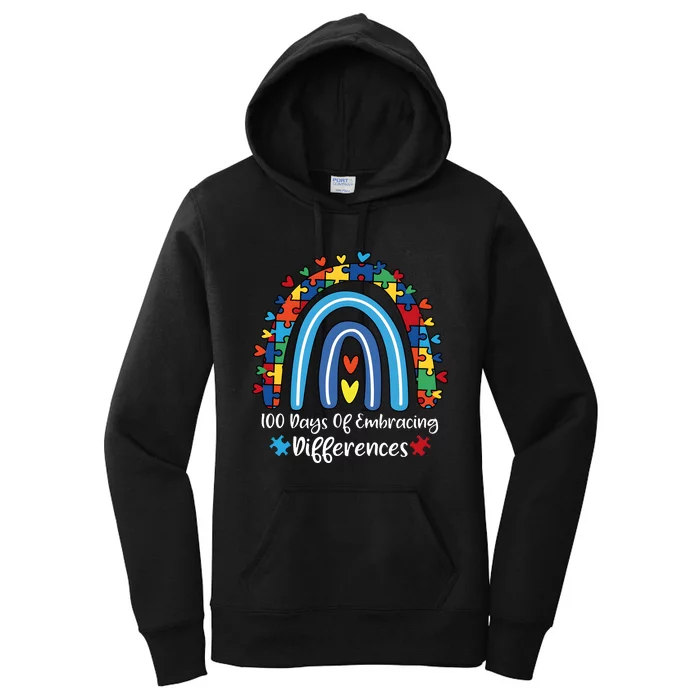 100 Days Of Embracing Differences Special Education Teacher Women's Pullover Hoodie