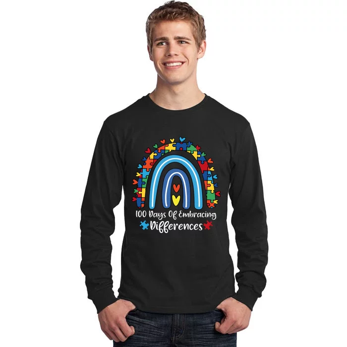 100 Days Of Embracing Differences Special Education Teacher Tall Long Sleeve T-Shirt