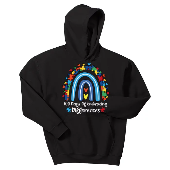 100 Days Of Embracing Differences Special Education Teacher Kids Hoodie