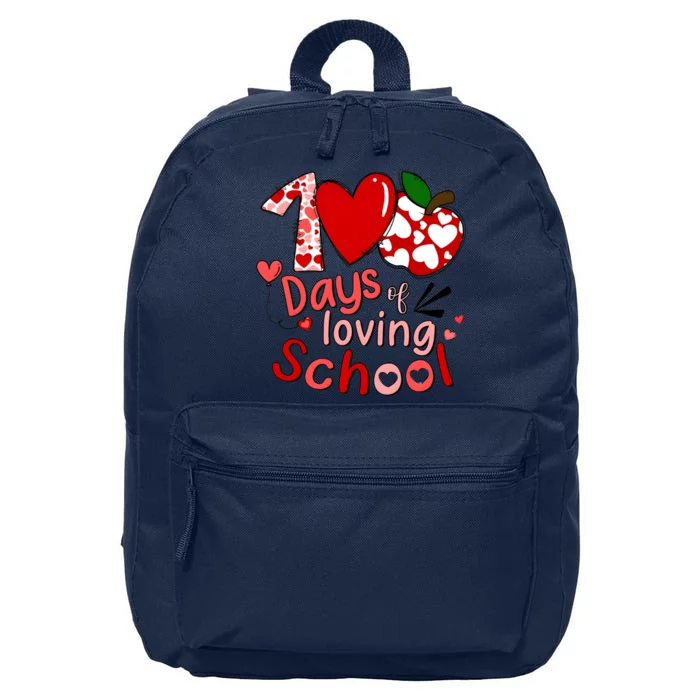 100 Days Of Loving School Groovy Cute Teacher Valentine 16 in Basic Backpack