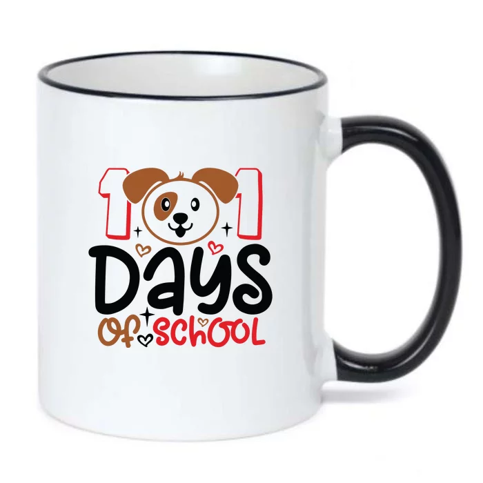 101 Days Of School Dalmatian Dog Teachers Gift Black Color Changing Mug