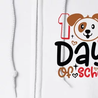 101 Days Of School Dalmatian Dog Teachers Gift Full Zip Hoodie