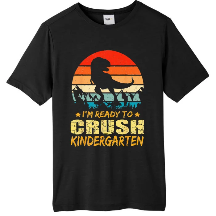 1st Day Of Kindergarten Im Ready To Crush Dinosaur Boy ChromaSoft Performance T-Shirt