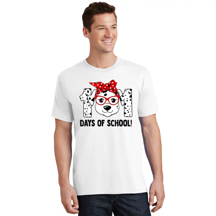 101 Days Of School Dalmatian Dog Teachers Kids Gift T-Shirt