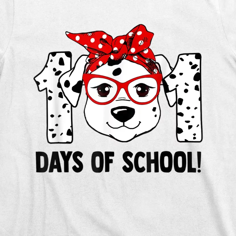 101 Days Of School Dalmatian Dog Teachers Kids Gift T-Shirt