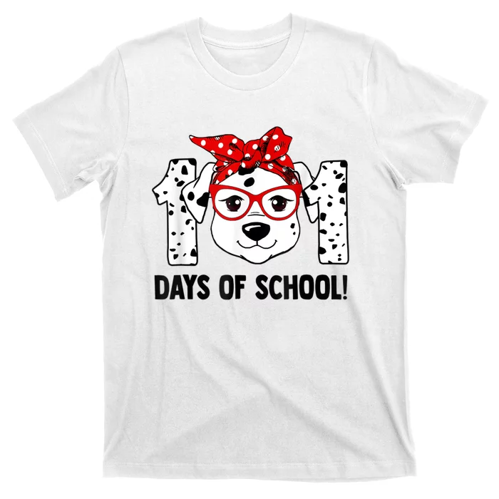 101 Days Of School Dalmatian Dog Teachers Kids Gift T-Shirt