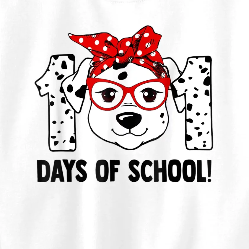 101 Days Of School Dalmatian Dog Teachers Kids Gift Kids Sweatshirt