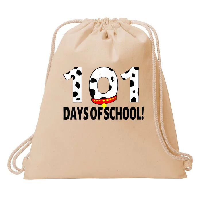 101 Days Of School Dalmatian Dog Drawstring Bag