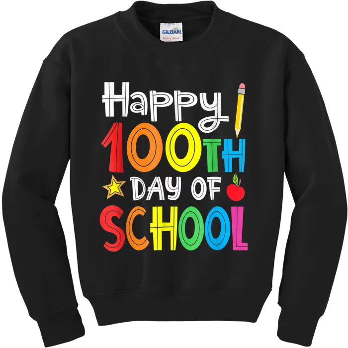 100th Day Of School A Gift For Teachers Kids Child Happy 100 Days Kids Sweatshirt