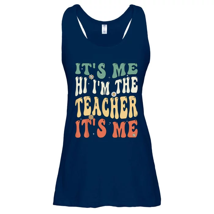 100th Day Of School I’m The Teacher It’s Me Funny Teacher Ladies Essential Flowy Tank