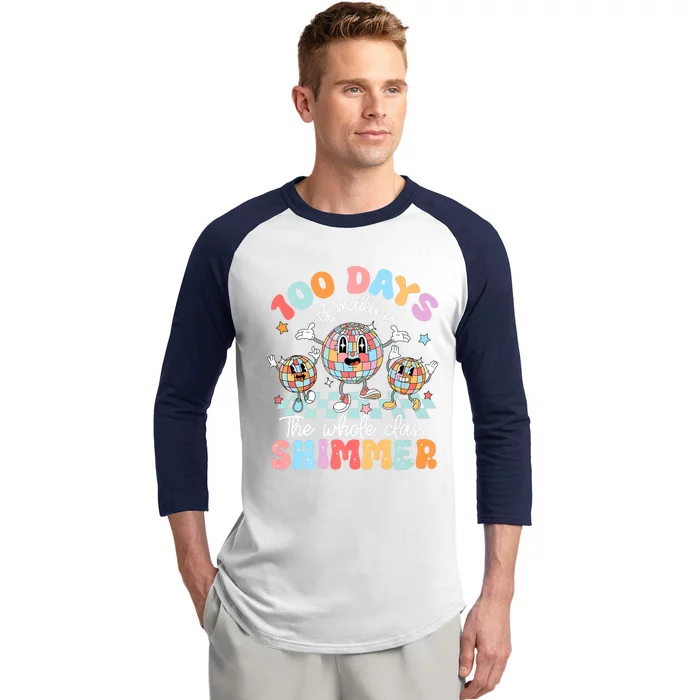 100 Days Of Making Whole Class Shimmer Baseball Sleeve Shirt