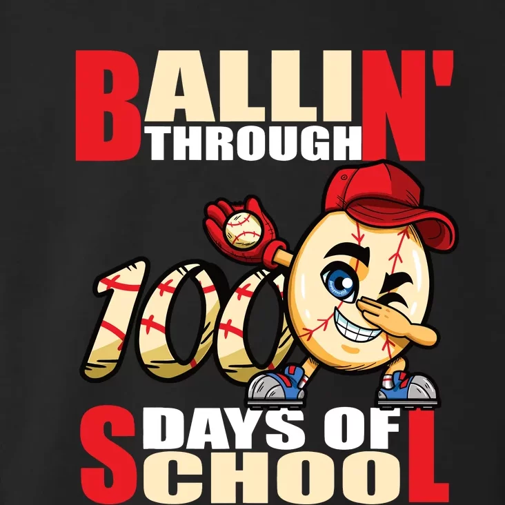 100 days of school baseball boy 100th day Toddler Hoodie