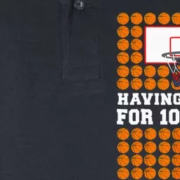 100 Days Of School Basketball 100th Day Balls Softstyle Adult Sport Polo