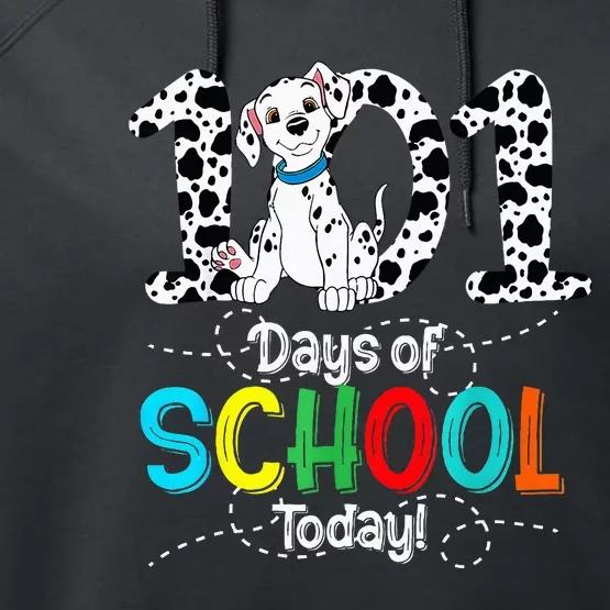 100th Day Of School 101 Days Smarter 100 Performance Fleece Hoodie