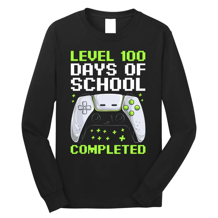 100 Days Of School Gamer Long Sleeve Shirt