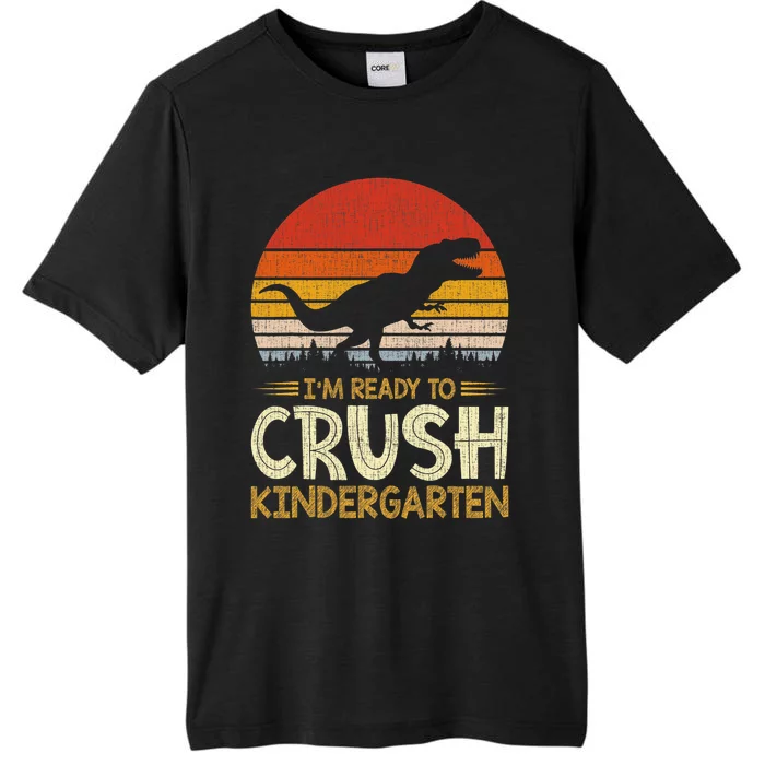 1st Day Of Kindergarten Im Ready To Crush Dinosaur Boy ChromaSoft Performance T-Shirt