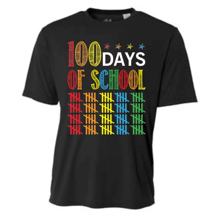 100 Day Of School Cooling Performance Crew T-Shirt