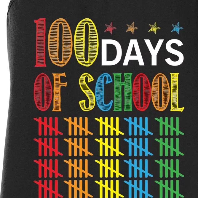 100 Day Of School Women's Racerback Tank