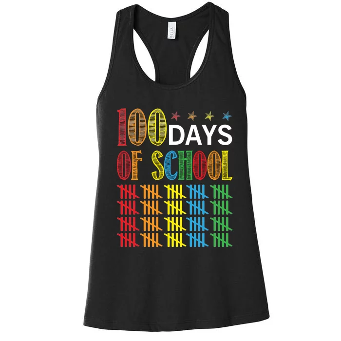 100 Day Of School Women's Racerback Tank