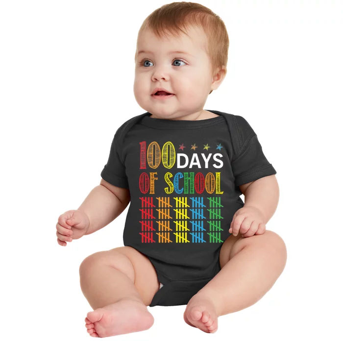 100 Day Of School Baby Bodysuit