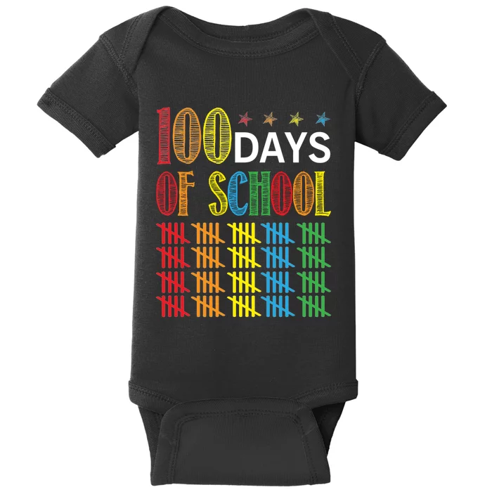 100 Day Of School Baby Bodysuit