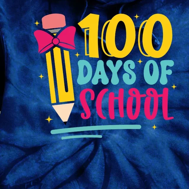 100 Days Of School Cute Education Tie Dye Hoodie