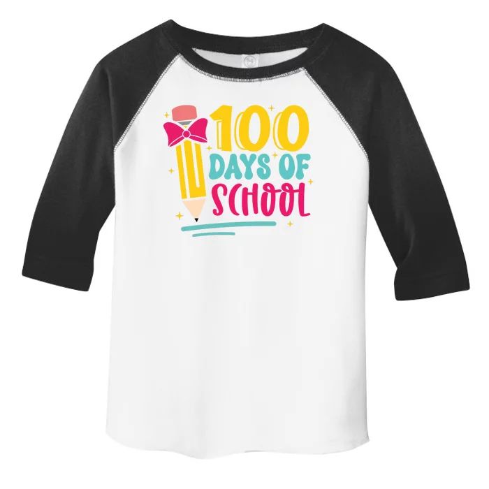 100 Days Of School Cute Education Toddler Fine Jersey T-Shirt