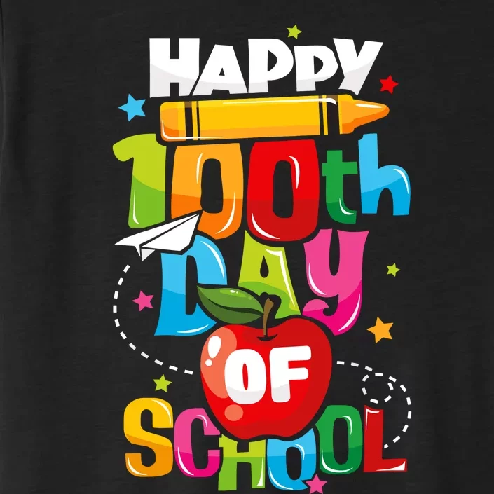 100th Day Of School Teachers Happy 100 Days ChromaSoft Performance T-Shirt