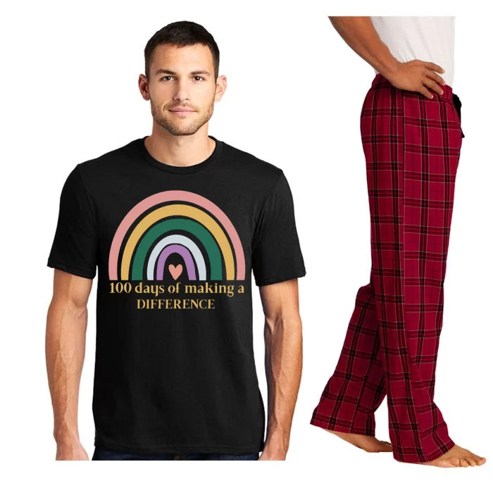 100 Days Of Making A Difference School Rainbow Pajama Set