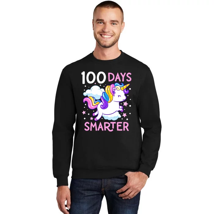 100th Day Of School Unicorn 100 Days Smarter Kindergarten Sweatshirt