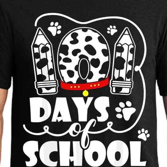 101 Days Of School Dalmatian Dog 100 Days Smarter Pajama Set