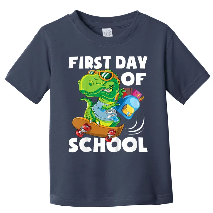 1st Day Of Kindergarten Is Gonna Be Jawsome Dinosaur Boy Toddler T-Shirt